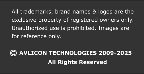AVLICON TECHNOLOGIES 2009-2025                All Rights Reserved All trademarks, brand names & logos are the  exclusive property of registered owners only.  Unauthorized use is prohibited. Images are  for reference only.