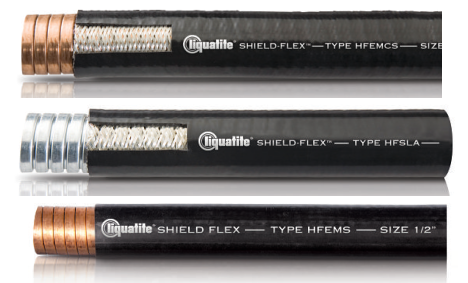 emi shielded liquid tight flexible metal conduit