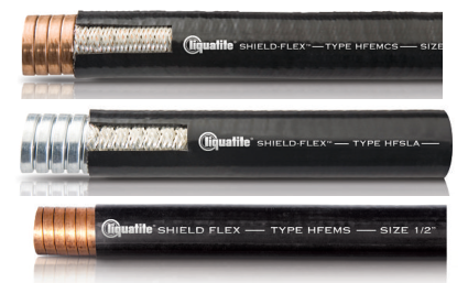emi shielded liquid tight flexible metal conduit