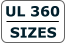 UL 360  SIZES